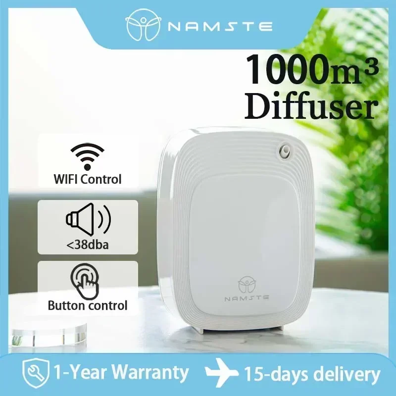 Home Fragrance Oil Diffuser - Namaste 1000m³ Aroma Difüzör Makinesi 200ML