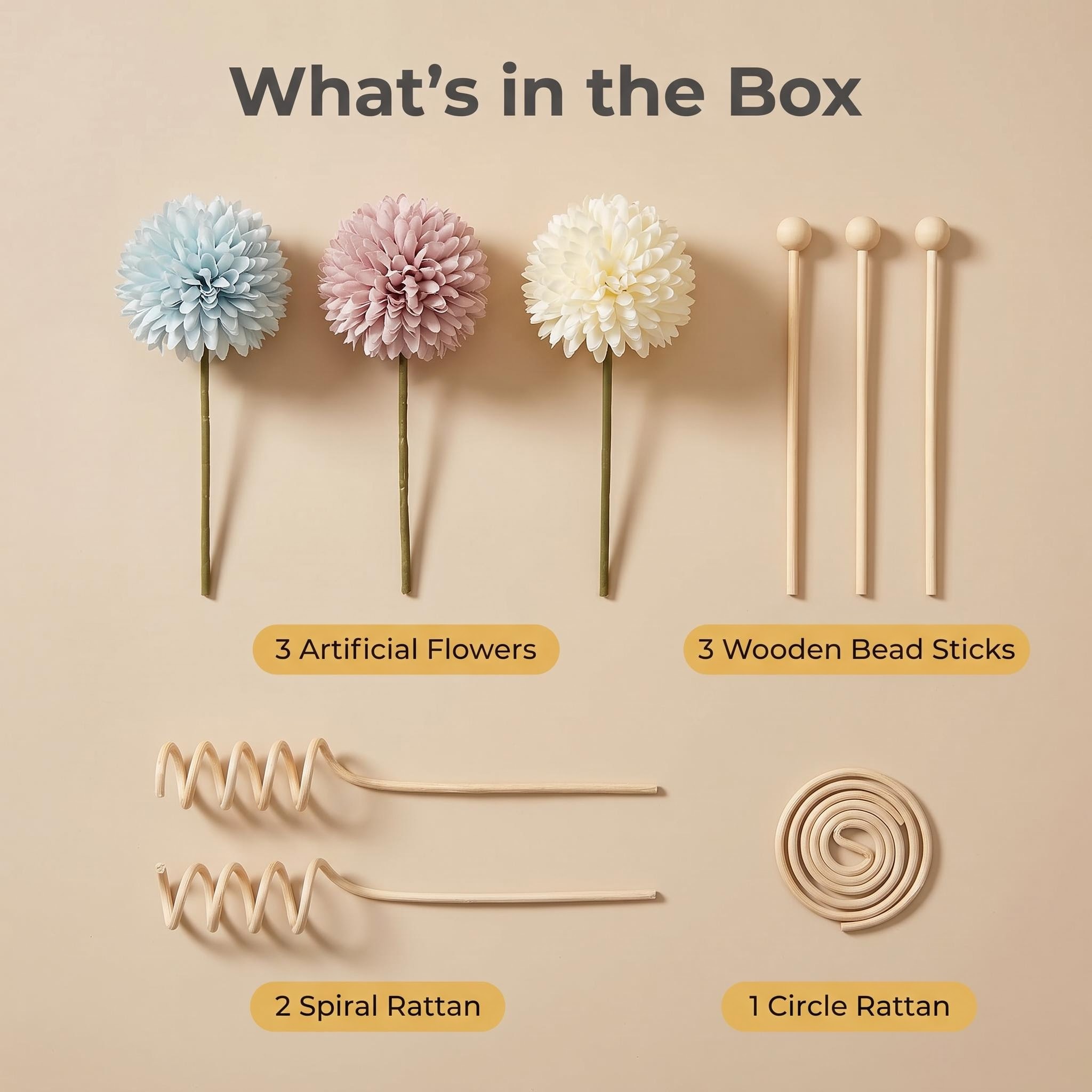 DIY difüzör çubuk seti, yapay  - Reed Diffuser Set incelemesi ve fiyatı